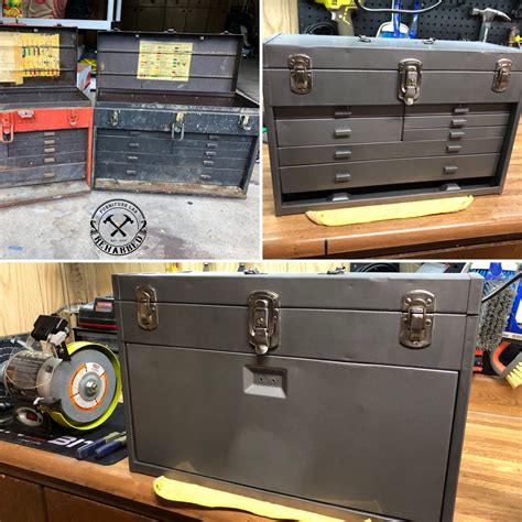 old metal tool box restoration|vintage tool box restoration.